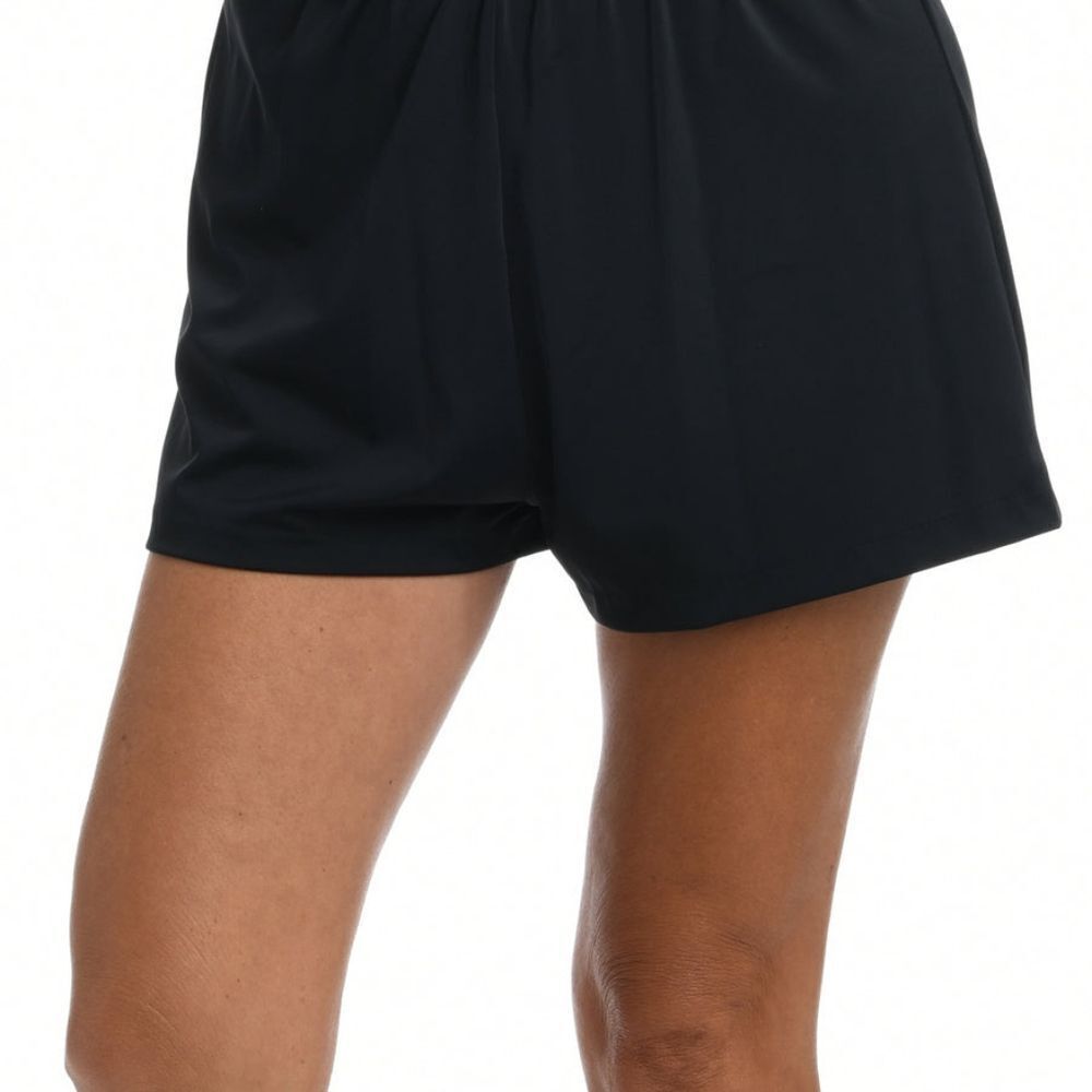 Maxine Swim Solid Jogger Short‎ Bottom MM6NK51-BLK-18 Size 18 Black NWT